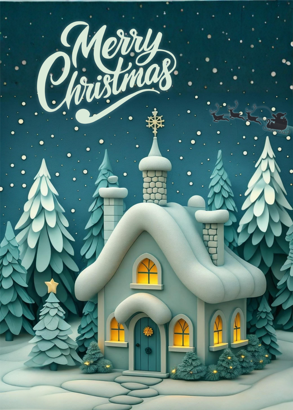 Snowy Christmas - free ecard